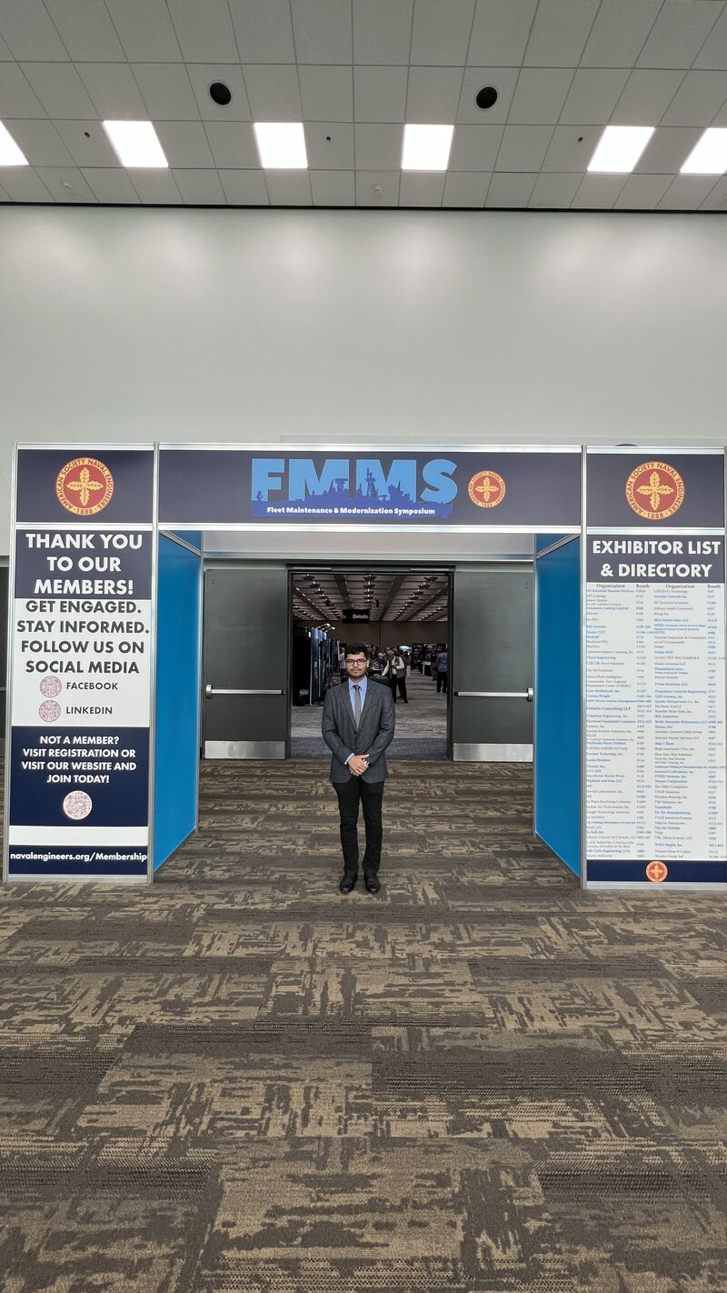 Joshit Mohanty at ASNE Fleet Maintenance Symposium